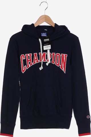 Champion Sweatshirt & Zip-Up Hoodie in XS in Blue: front