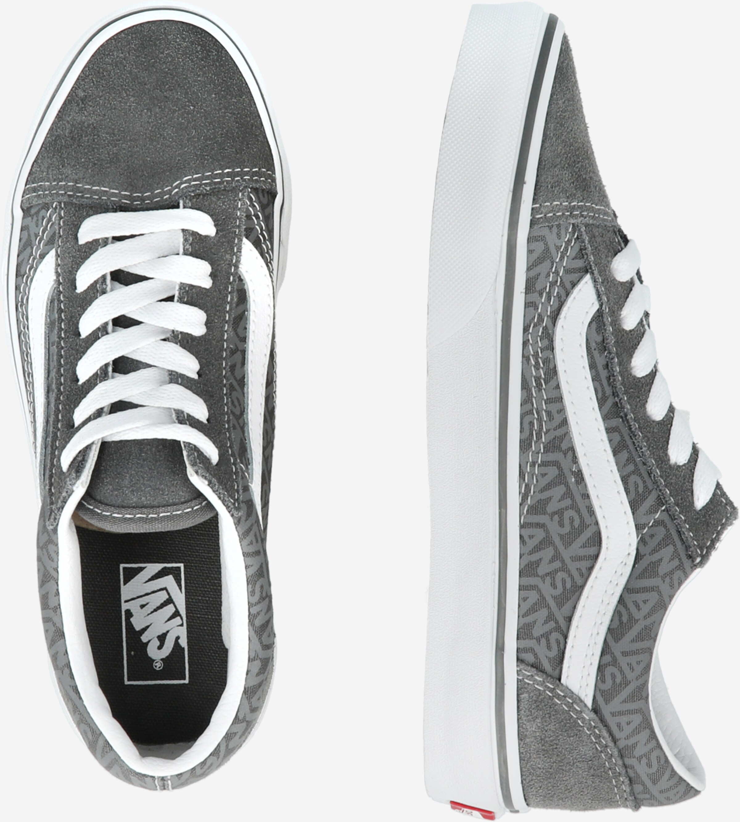 Vans old skool charcoal grey top