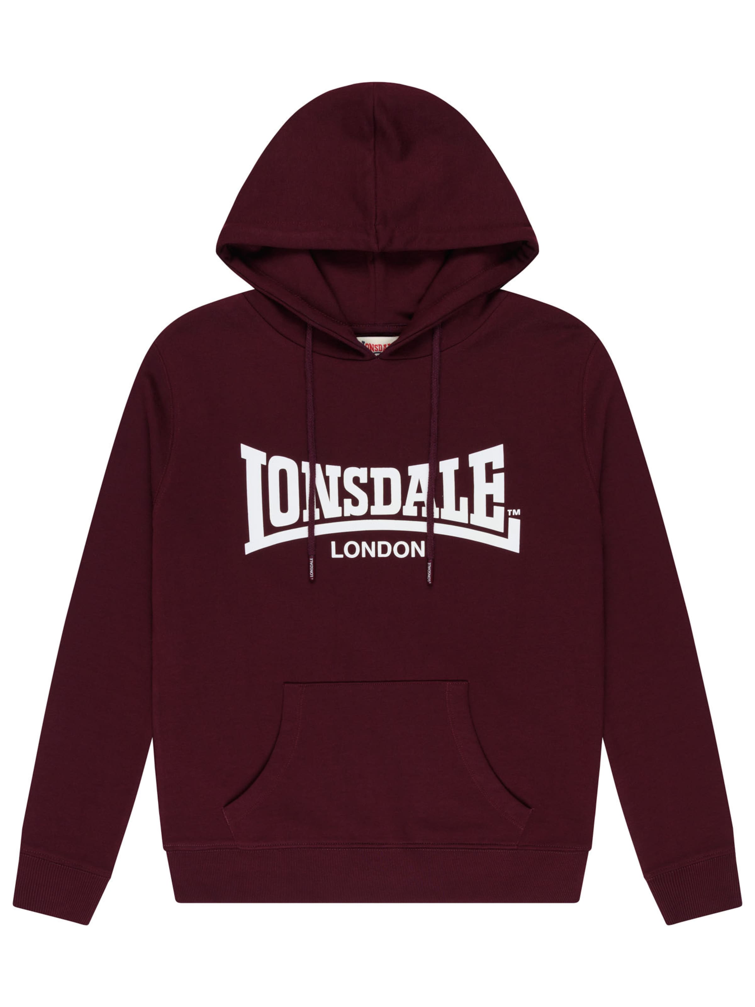 LONSDALE Свитшот 'Flookburgh' в Красный: спереди