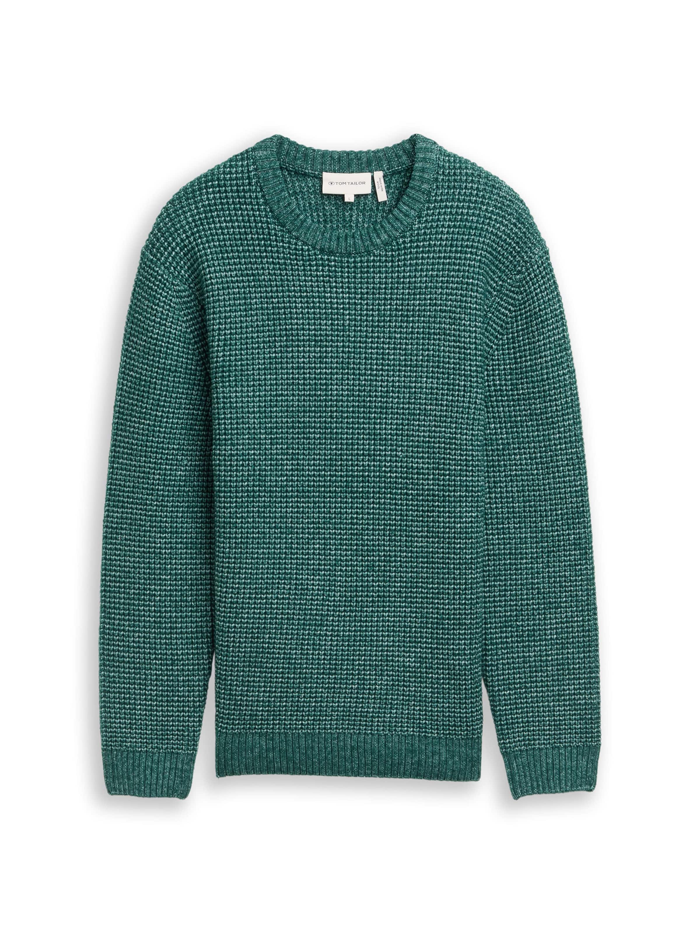 TOM TAILOR Sweater in Green: front