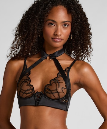Hunkemöller BH 'Olivia' in Schwarz: Vorderseite