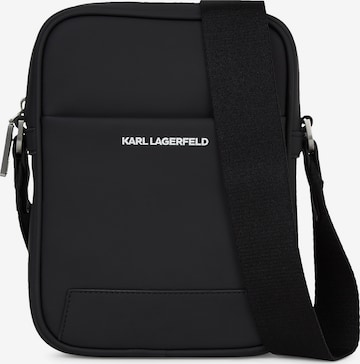 Karl Lagerfeld Olkalaukku 'Essential' värissä musta: etupuoli
