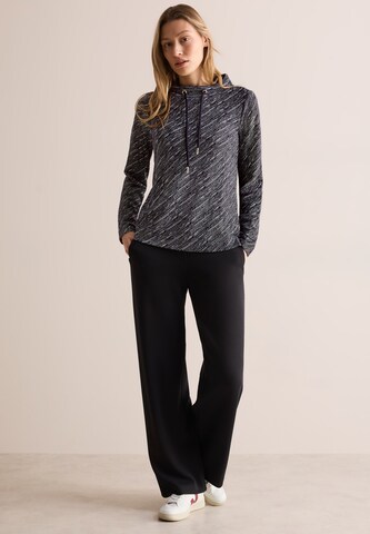 CECIL Shirt mit Diagonalstruktur in Blau