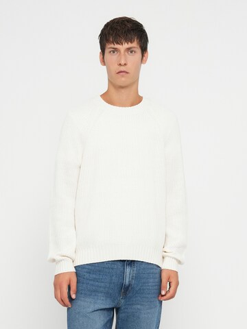 HOLLISTER Sweater in White: front