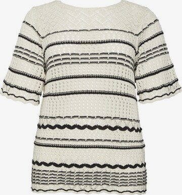 Vero Moda Curve Pullover 'MINOU' i hvid: forside