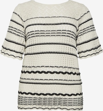 Vero Moda Curve Sweater 'MINOU' in White: front