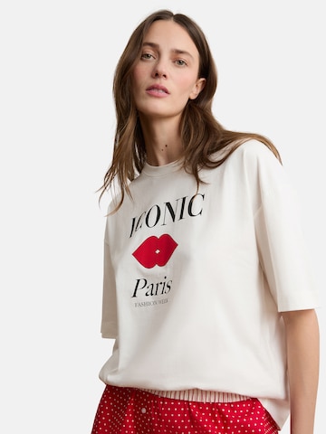ETAM Schlafshirt 'Paris Iconic' in Weiß
