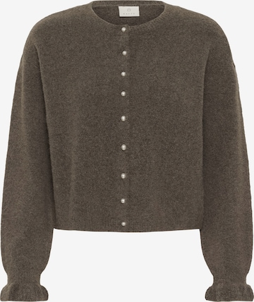 Cardigan 'KACourson' Kaffe en marron : devant