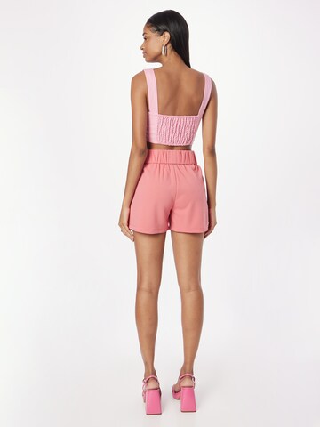 JDY Regular Pleat-Front Pants 'GEGGO' in Pink