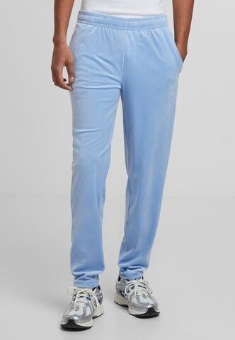 Urban Classics Tapered Trousers in Blue: front