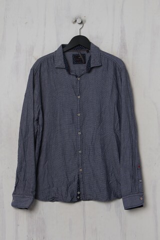 CINQUE Button Up Shirt in XL in Blue: front