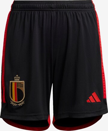 ADIDAS PERFORMANCE Regular Sportbroek 'Belgien 22' in Zwart: voorkant