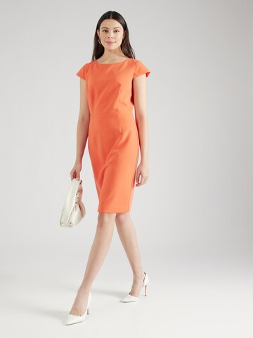 Robe fourreau COMMA en orange