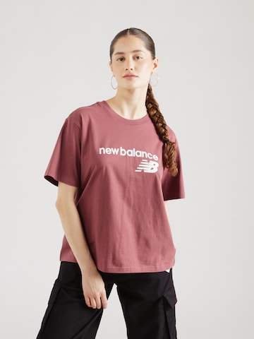 T-shirt new balance en rose : devant