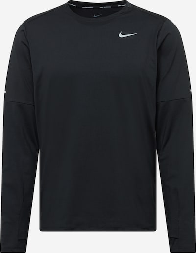 NIKE Functioneel shirt 'ELEMENT' in de kleur Zwart / Wit, Productweergave