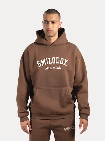 Smilodox Sweatshirt ' Kayson ' in Brown: front