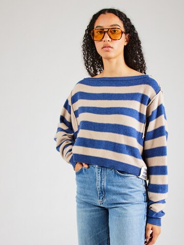 Free People - Pullover 'INTO THE BLUE' em azul: frente