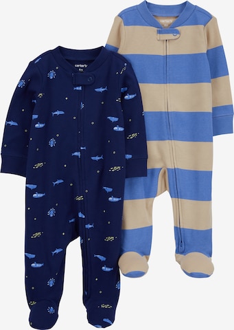 Carter's Romper/bodysuit 'SLEEP AND PLAY' in Blue: front