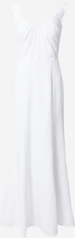 Chi Chi London Evening Dress in White: front