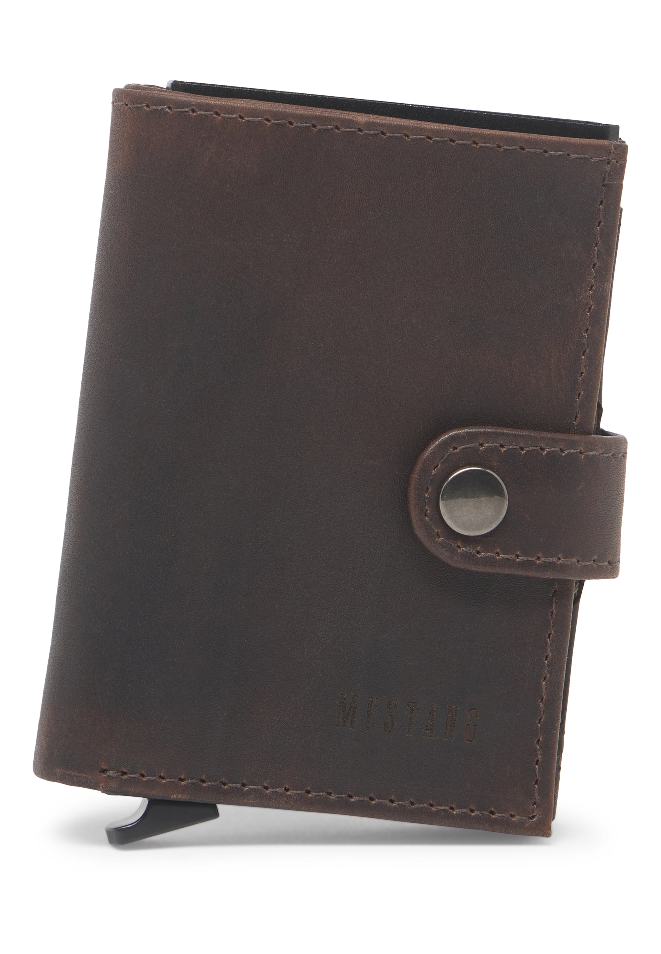 MUSTANG Wallet in Brown: front