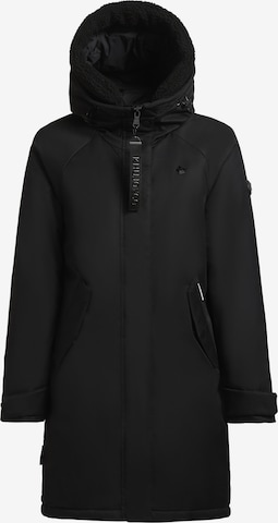 Manteau d’hiver ' SEMIE2 ' khujo en noir : devant