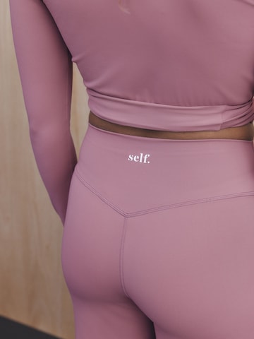 Wide Leg Leggings self. en rose