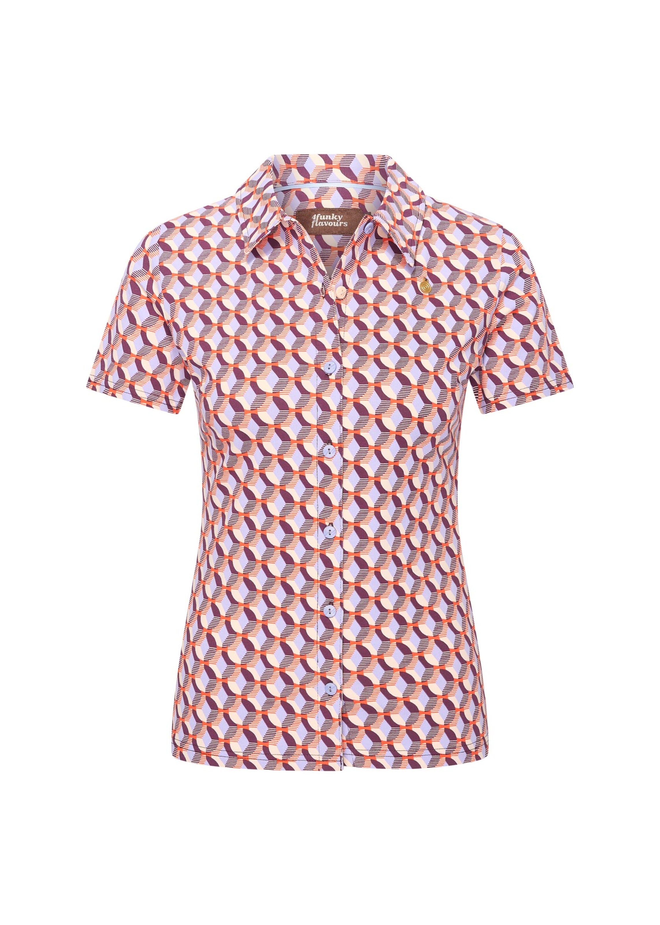 4funkyflavours Blouse 'Crushed Ice' in Mixed colours: front