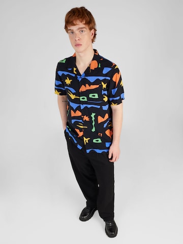 Volcom Regular fit Overhemd 'ARTHUR LONGO' in Zwart