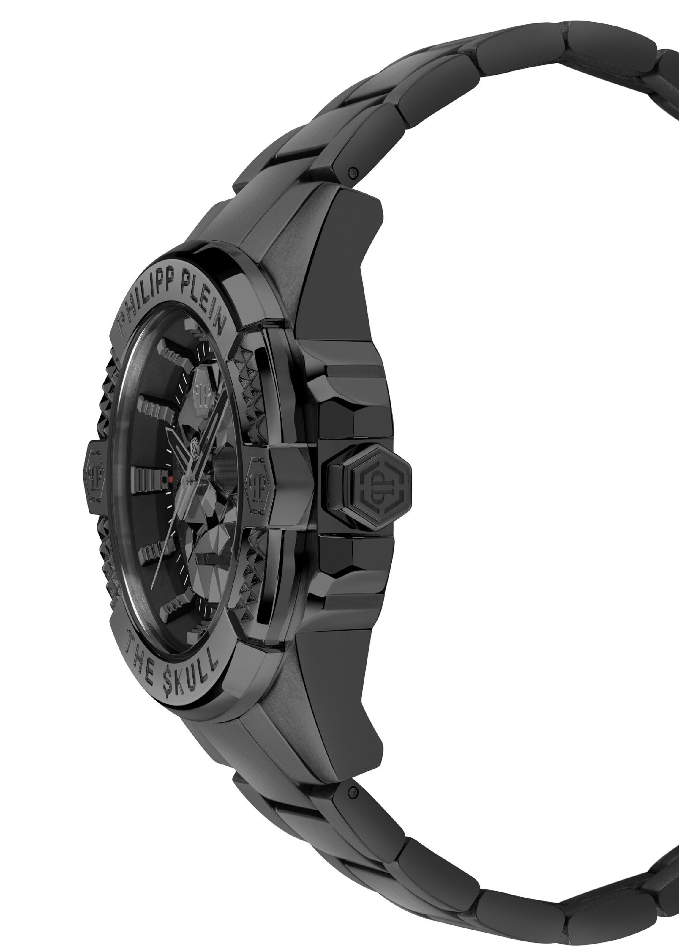Philipp Plein Analog watch 'The $kull' in Black