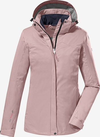KILLTEC Outdoorjacke in Pink: Vorderseite