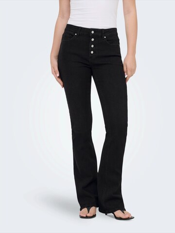 Evazați Jeans 'ONLMINDY' de la ONLY pe negru: față