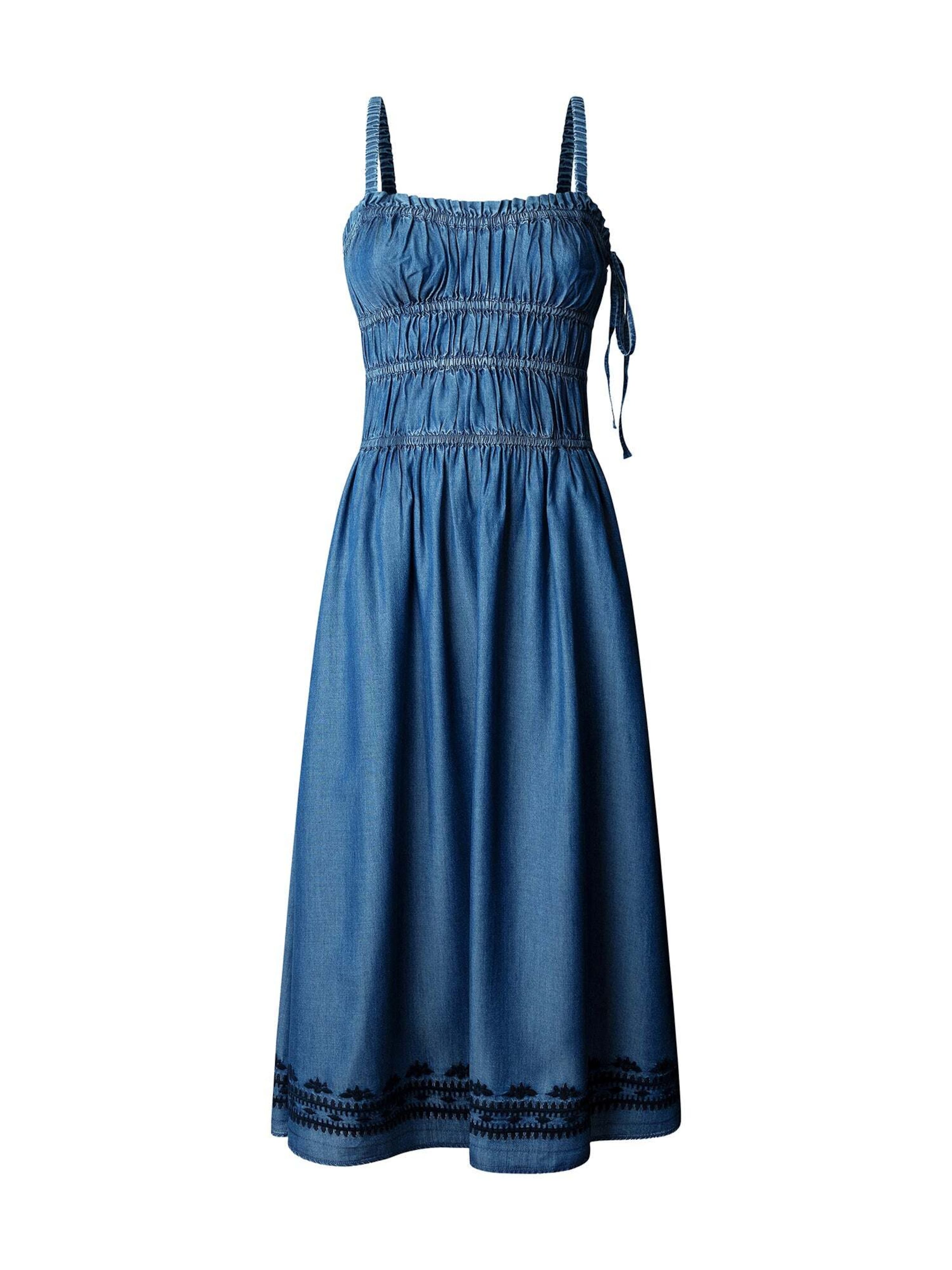 Pepe Jeans Jurk 'CASS' in Blauw: voorkant