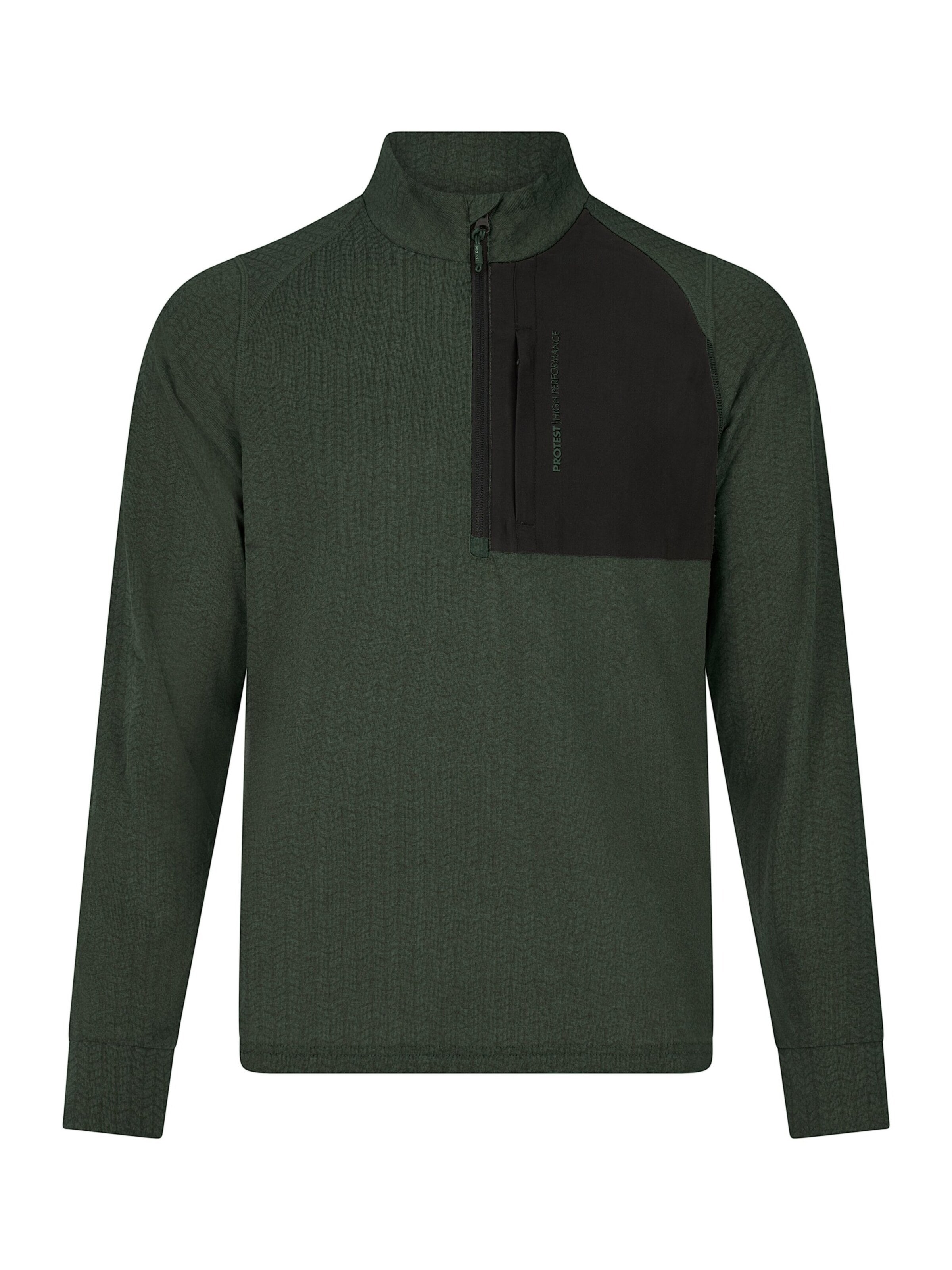 PROTEST Sports sweatshirt 'PRTCatcher' in Green: front