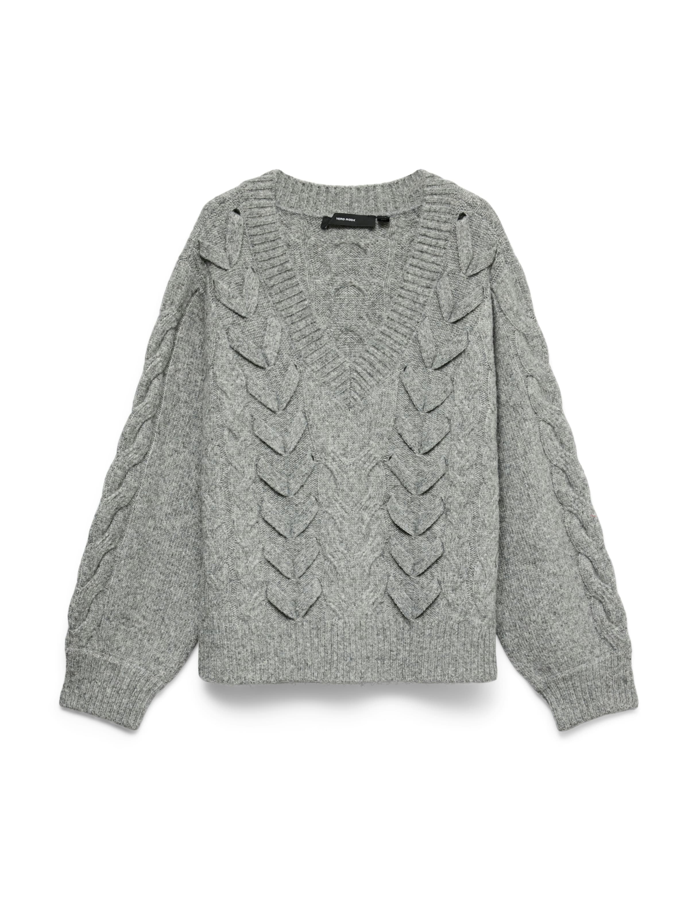 pilka VERO MODA Megztinis 'VMMARLA': priekis