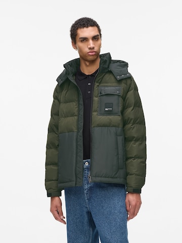 KARL LAGERFELD JEANS Zimska jakna | zelena barva: sprednja stran