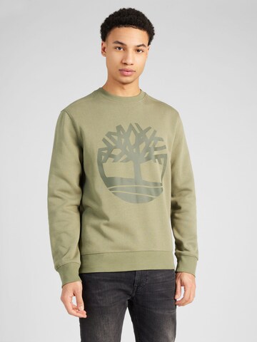 TIMBERLAND Sweatshirt in Groen: voorkant
