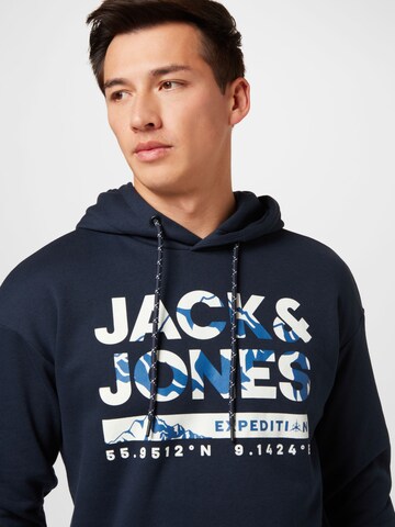 JACK & JONES Sweatshirt 'HUNTER' i blå