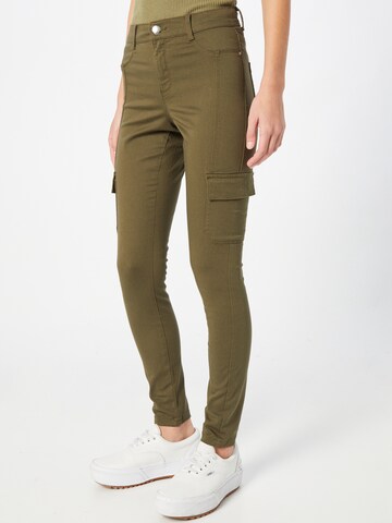 Skinny Pantaloni eleganți de la Dorothy Perkins pe verde: față