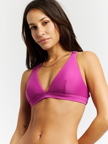 PROTEST Triangle Bikini top 'MIXEnds' in Pink