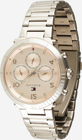 TOMMY HILFIGER Zegarek analogowy w kolorze srebrny: przód