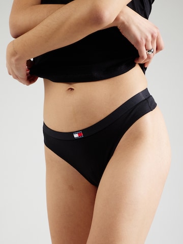 Tommy Jeans Thong in Black: front