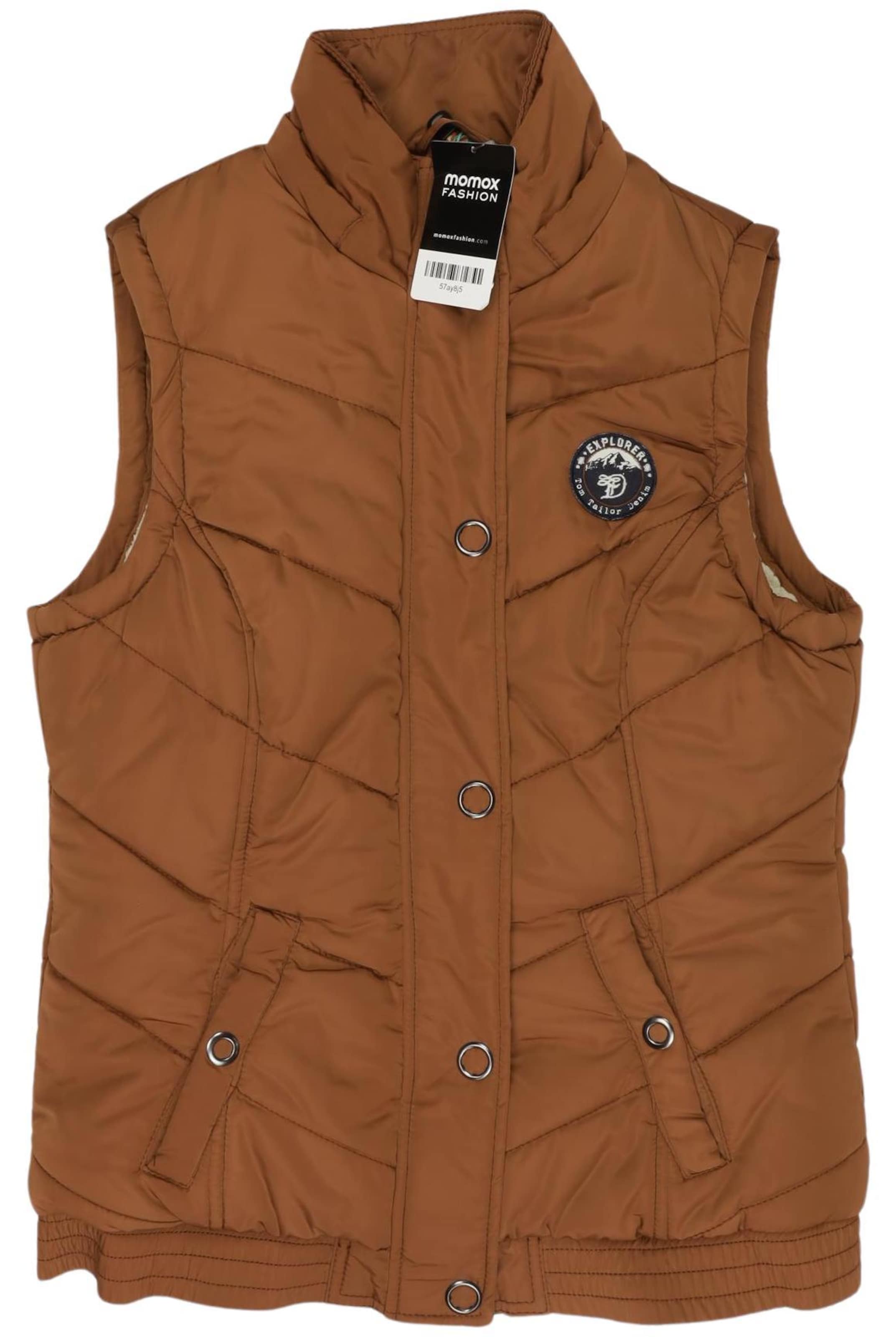 TOM TAILOR DENIM Vest in M in Brown: front
