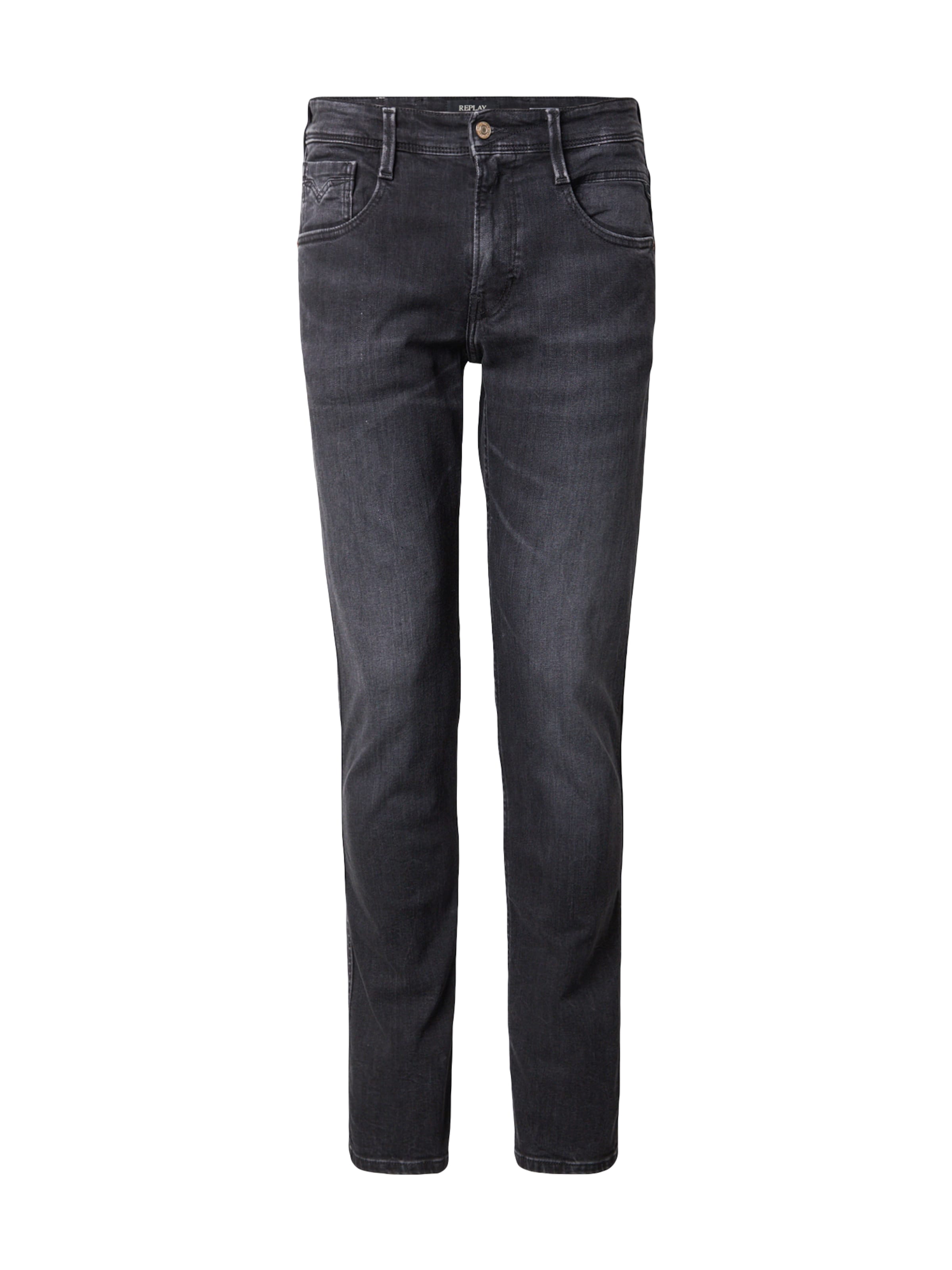 juoda REPLAY Džinsai 'Anbass': priekis