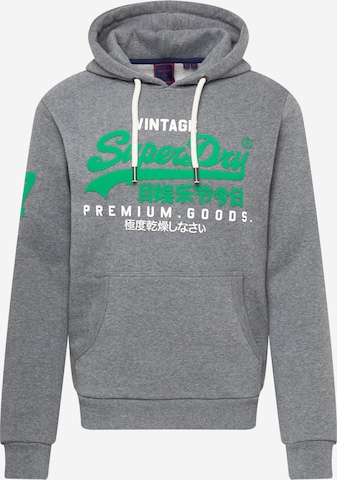 Sweat-shirt Superdry en gris : devant