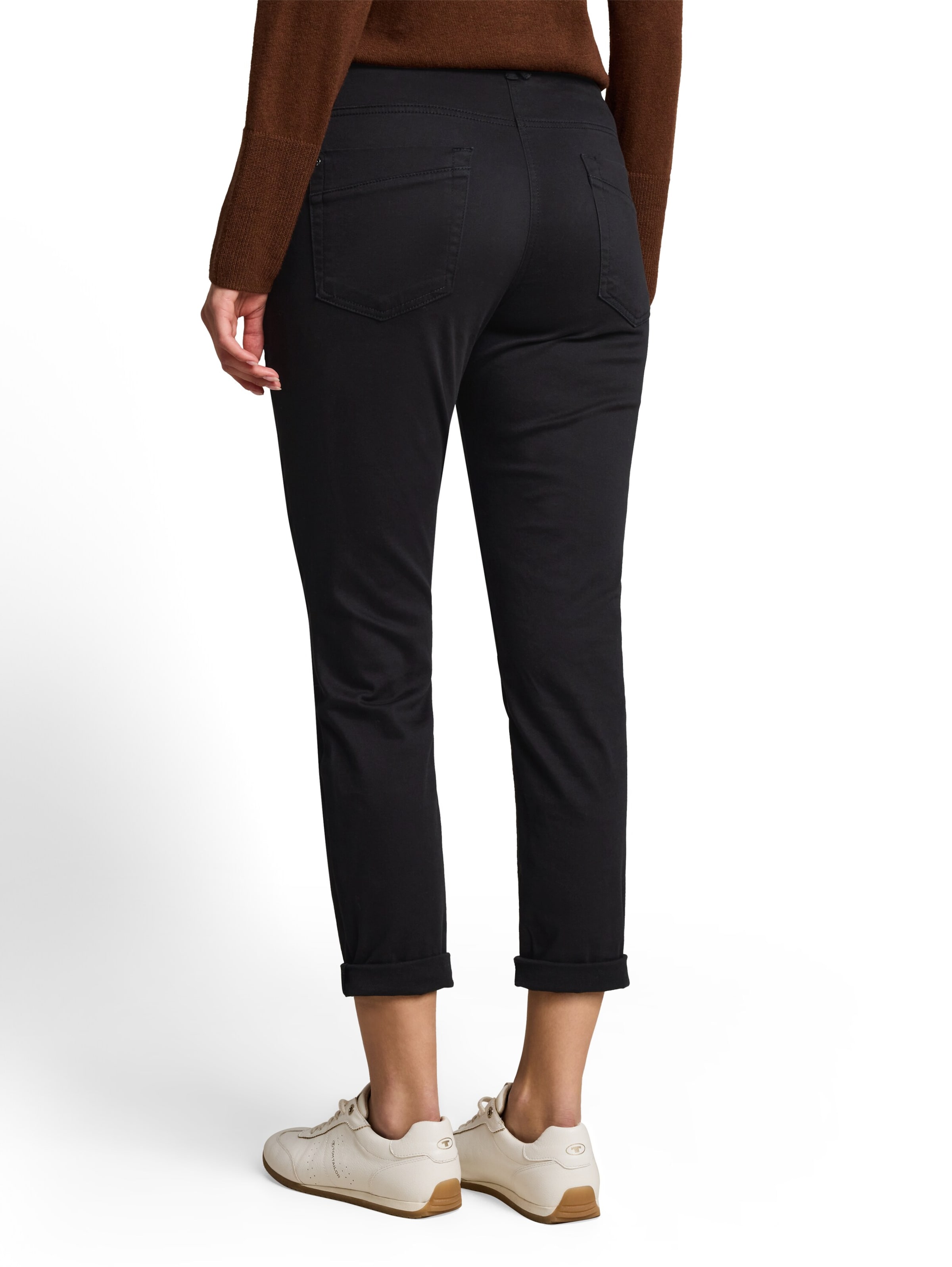 TOM TAILOR Slim fit Pants in Black