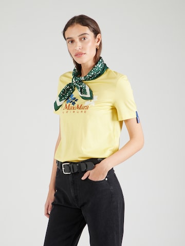 Max Mara Leisure Shirts 'OBLIQUA' i gul: forside