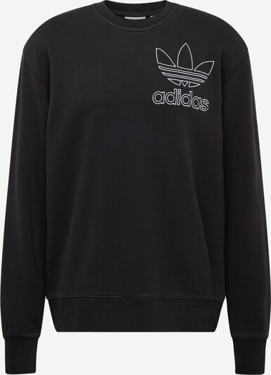 ADIDAS ORIGINALS Sweat-shirt en noir / blanc, Vue avec produit