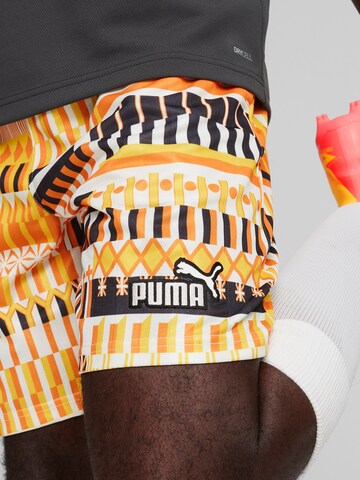 PUMA Regular Спортен панталон в жълто