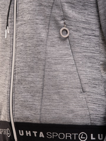 LUHTA - Sudadera con cremallera deportiva 'Evinsalo' en gris