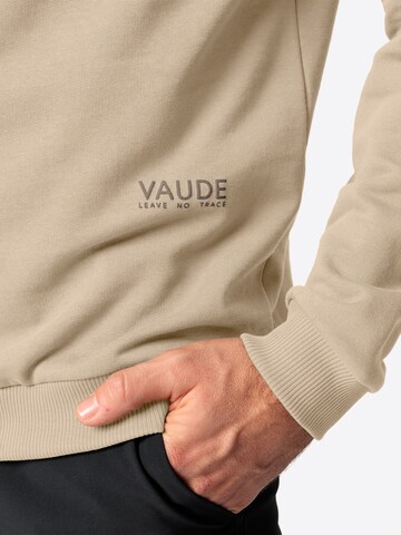 VAUDE Athletic Sweater 'Mineo III' in Beige